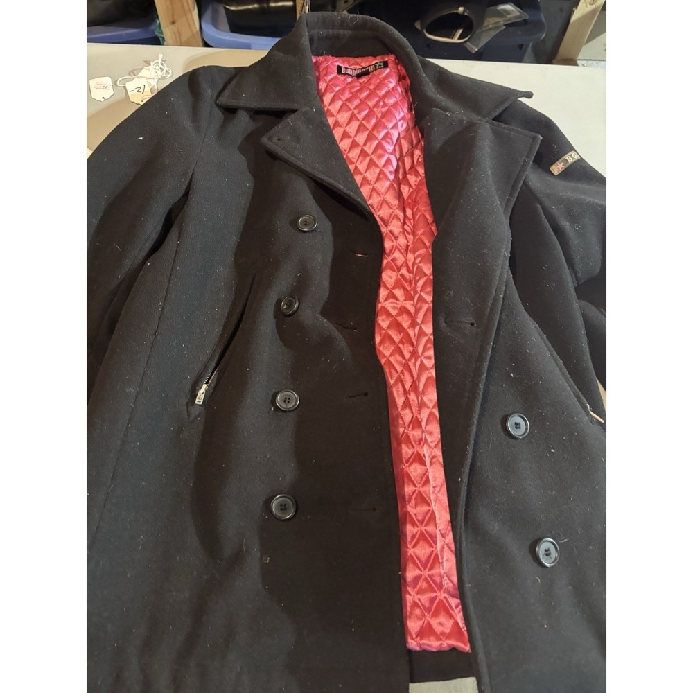 Bubblegum American Flavor Women's Size Medium Black Peacoat
